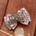 Birthday hair bow