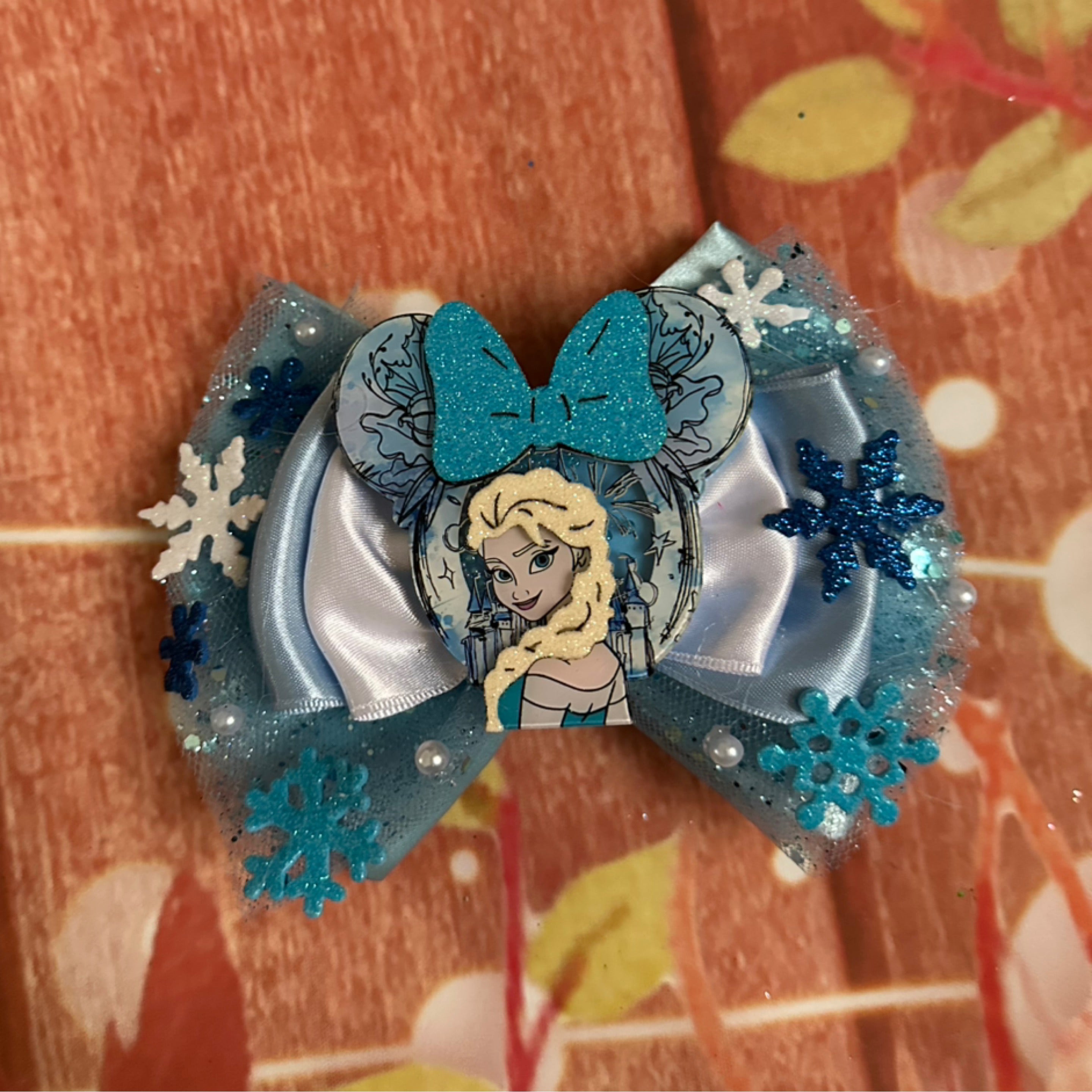 5 inch frozen Elsa bow