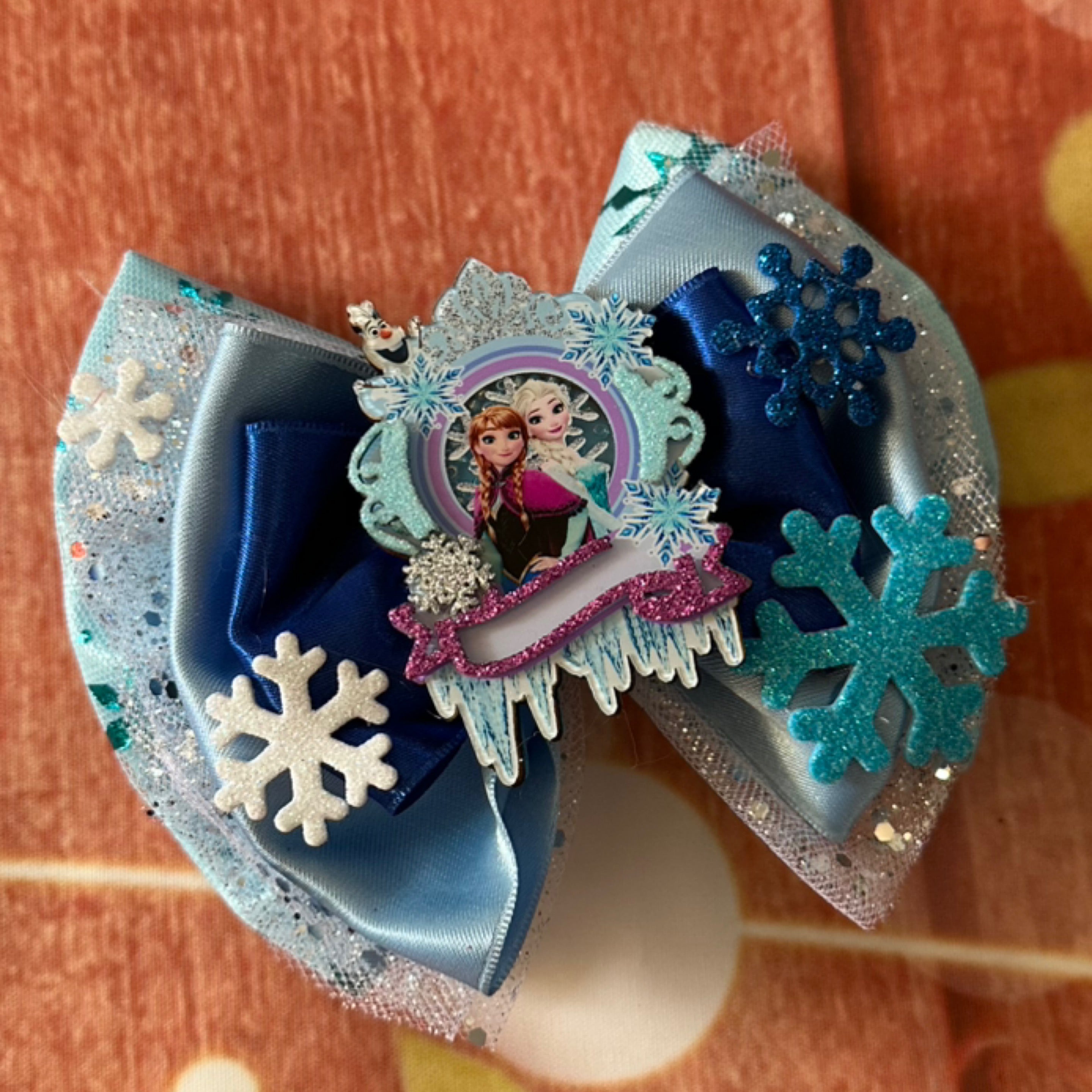 5 inch frozen hair bow