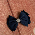 Navy 4 inch hair clip
