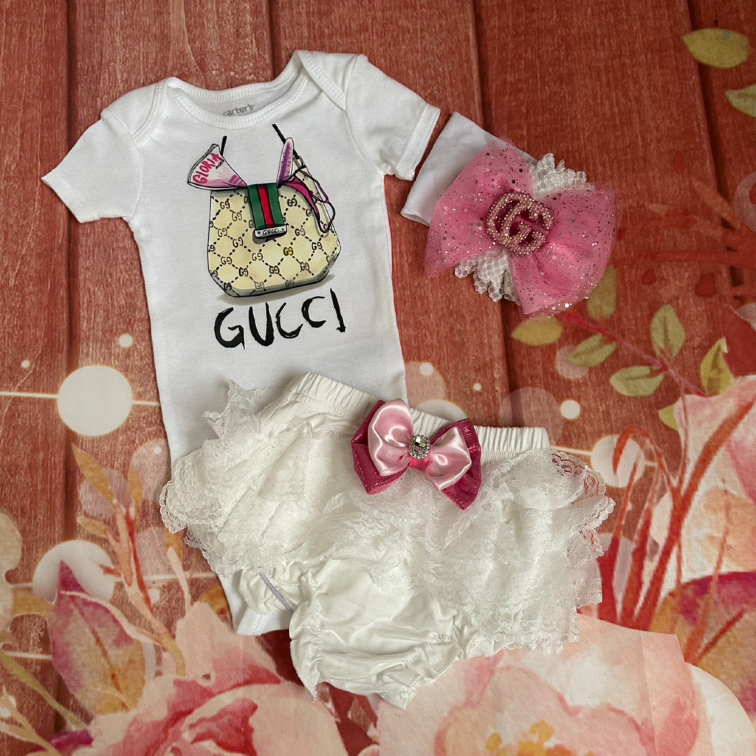 9/12 baby bloomer set