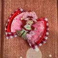 Strawberry shortcake hair bow