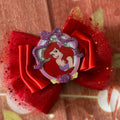 6 inch Ariel hair bow