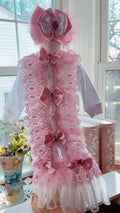 Pink princess romper