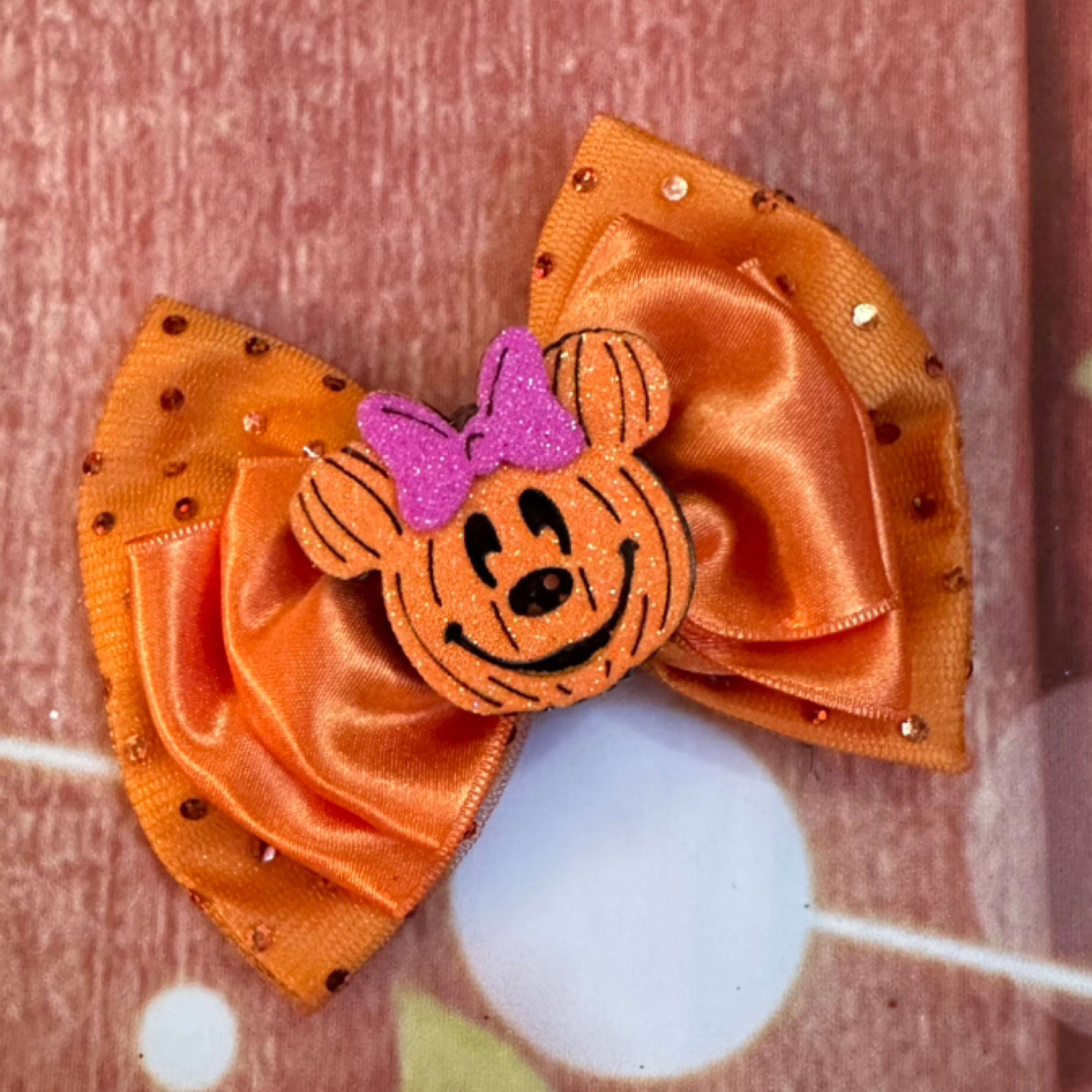 4 inch Halloween hair bow