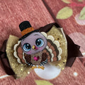 Thanksgiving turkey hair bow