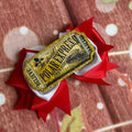 Polar express hair bow