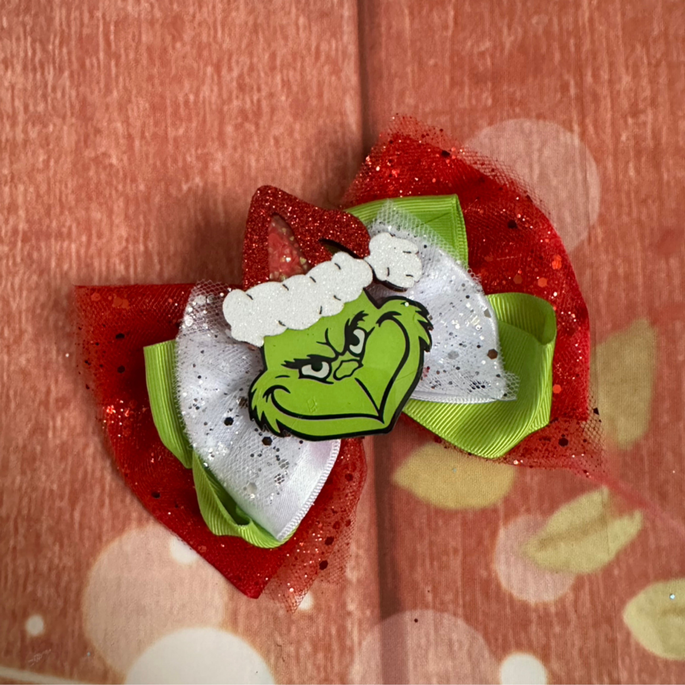 5 inch grinch bow