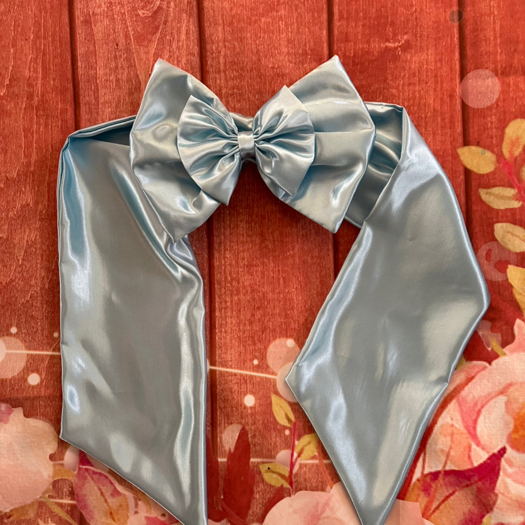 Baby satin baby blue swaddle wrap