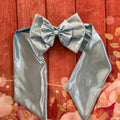 Baby satin baby blue swaddle wrap