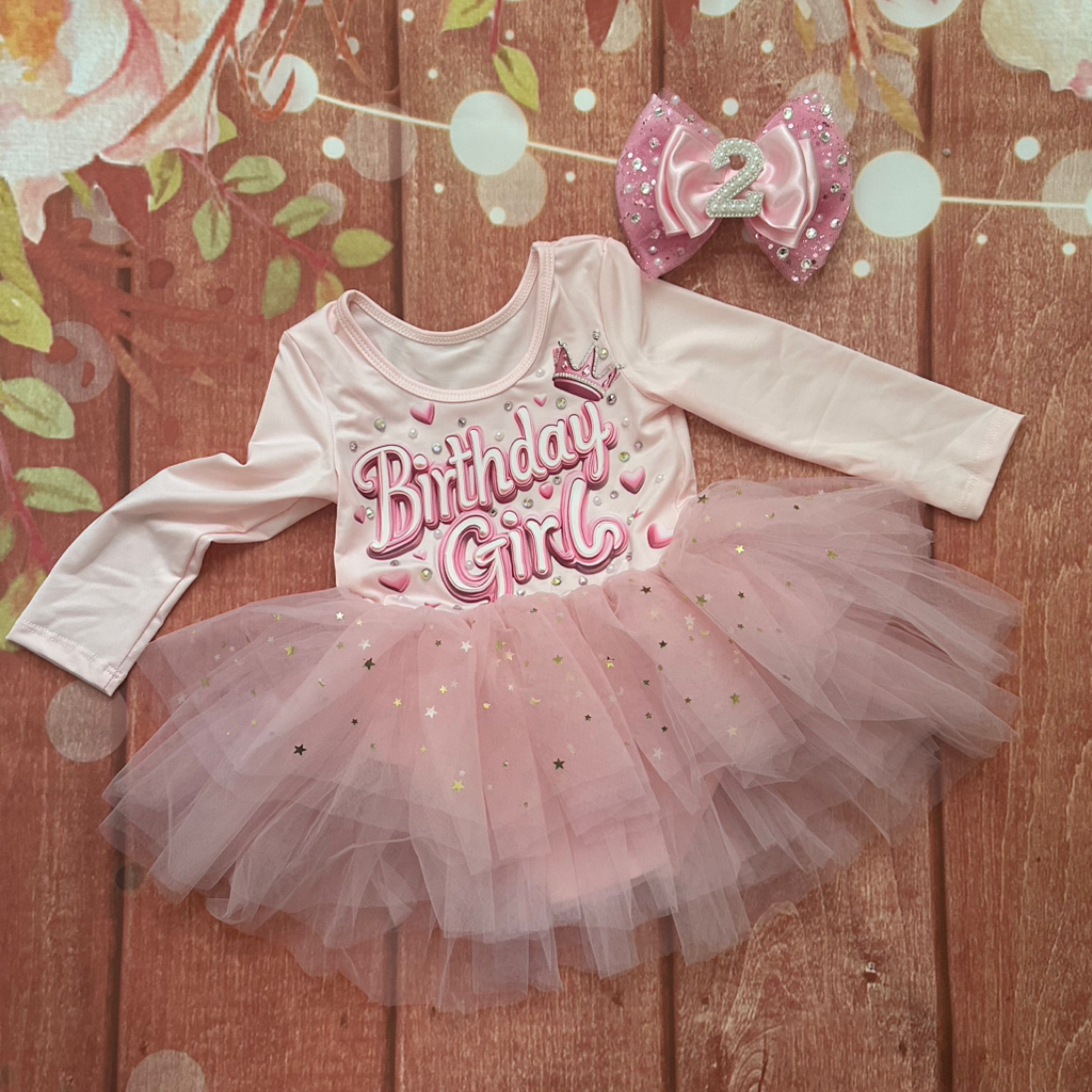 Birthday girl Tutu long sleeve