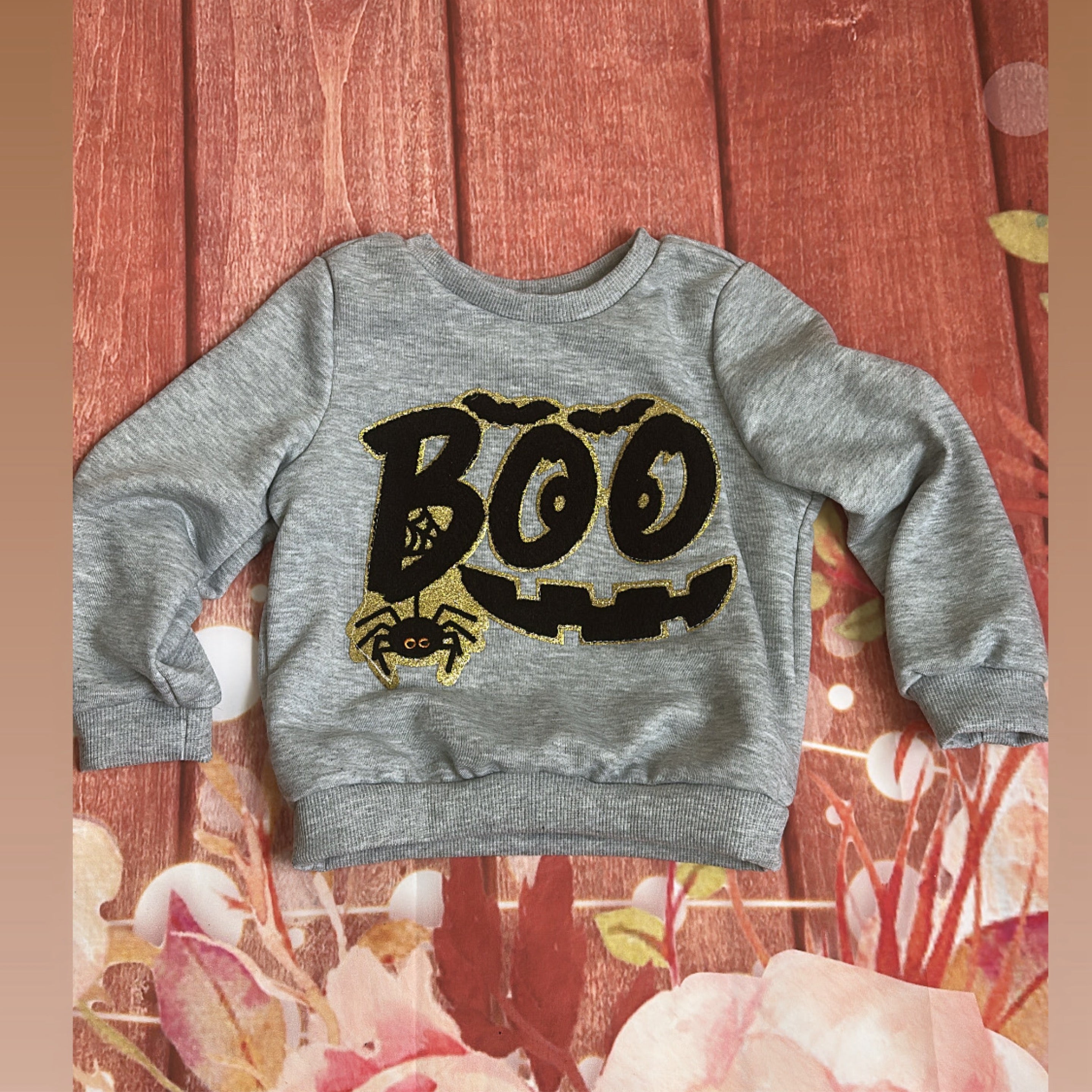 2/3 Halloween boo sweatshirt  UNISEX
