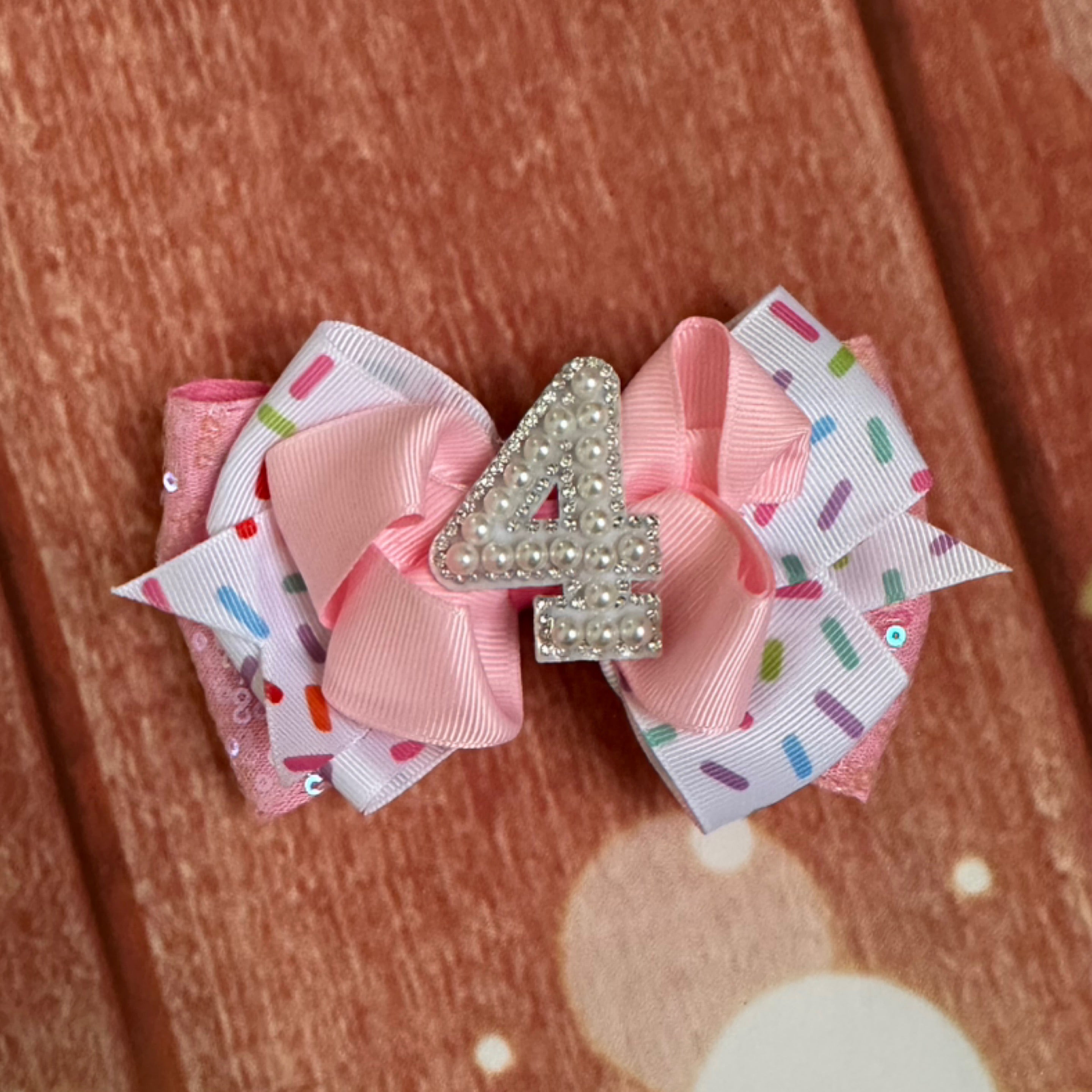 4th Birthday piggy clip