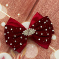 Red 6 inch hair bow