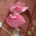 Pink tulle hard headband