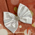 White hair clip