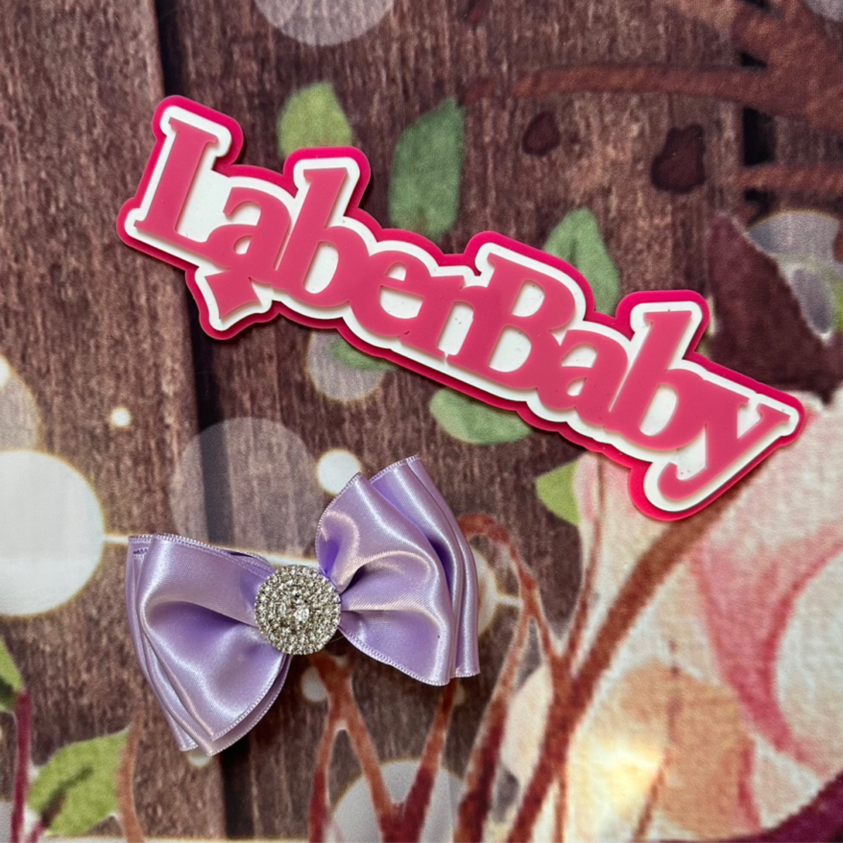 Lavender piggy size clip