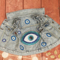 4/5 year evil eye denim vest