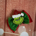 Xl piggy size grinch bow