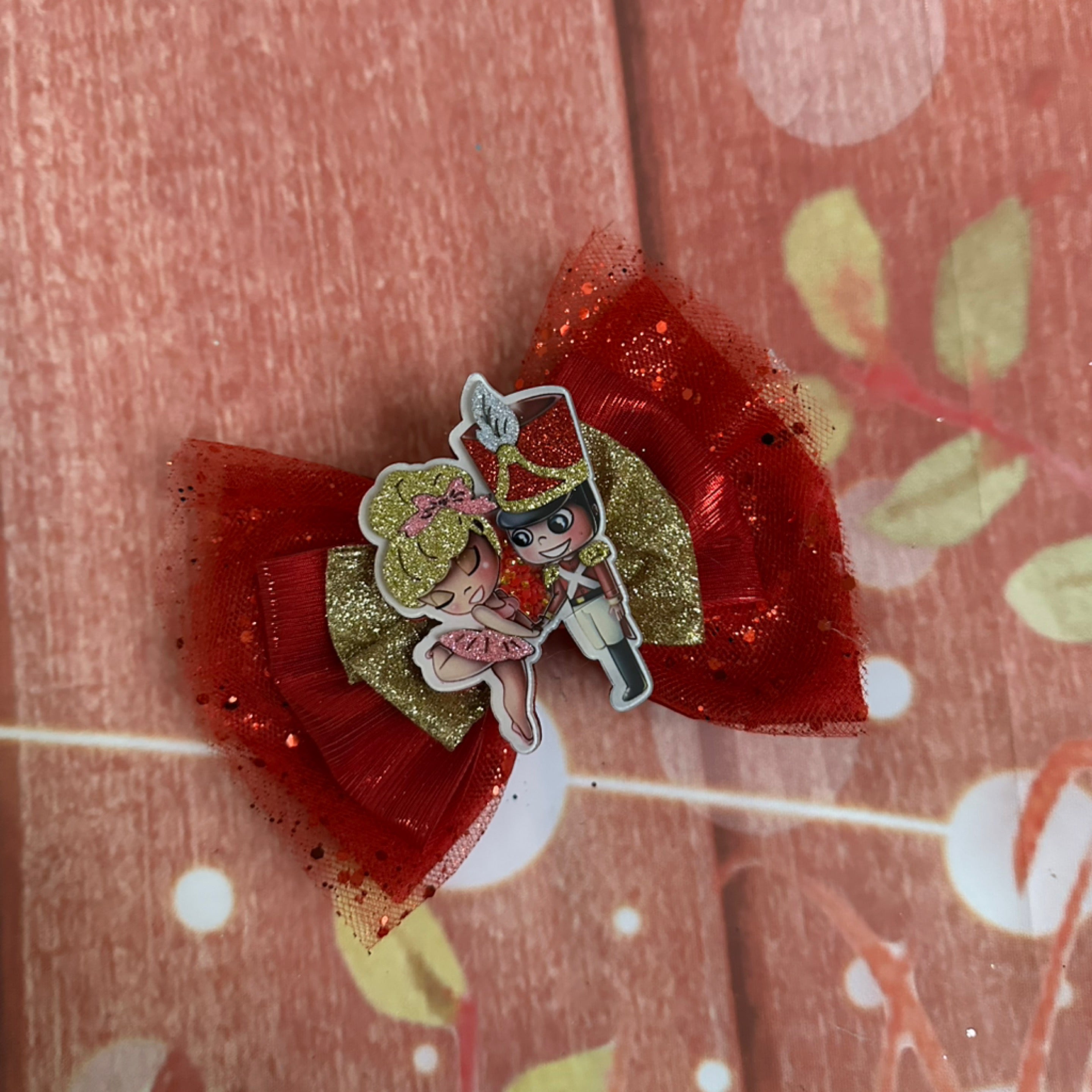 6 inch Christmas hair bow