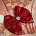 6 inch shimmer hair bow