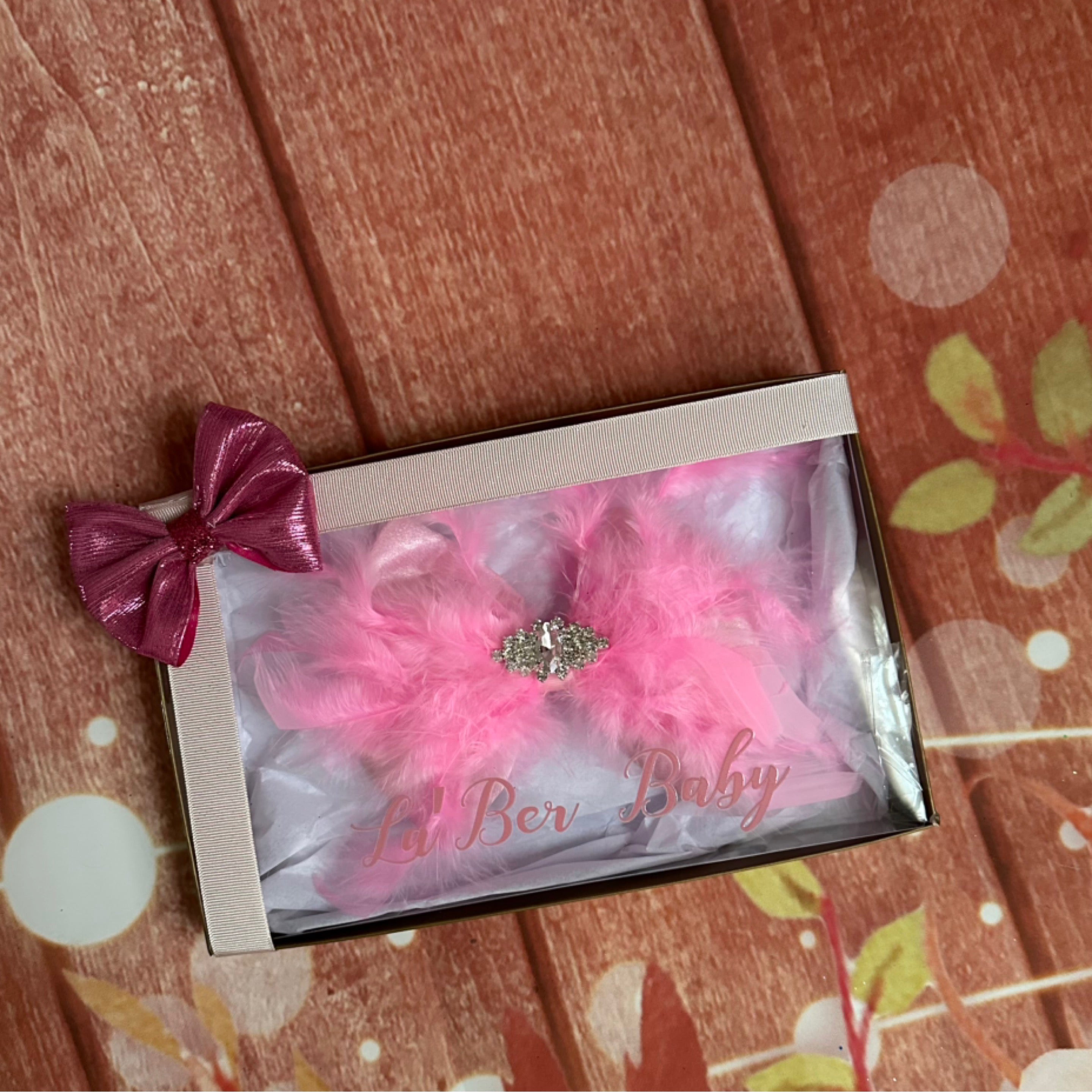 6 inch turkey feather hair clip gift set