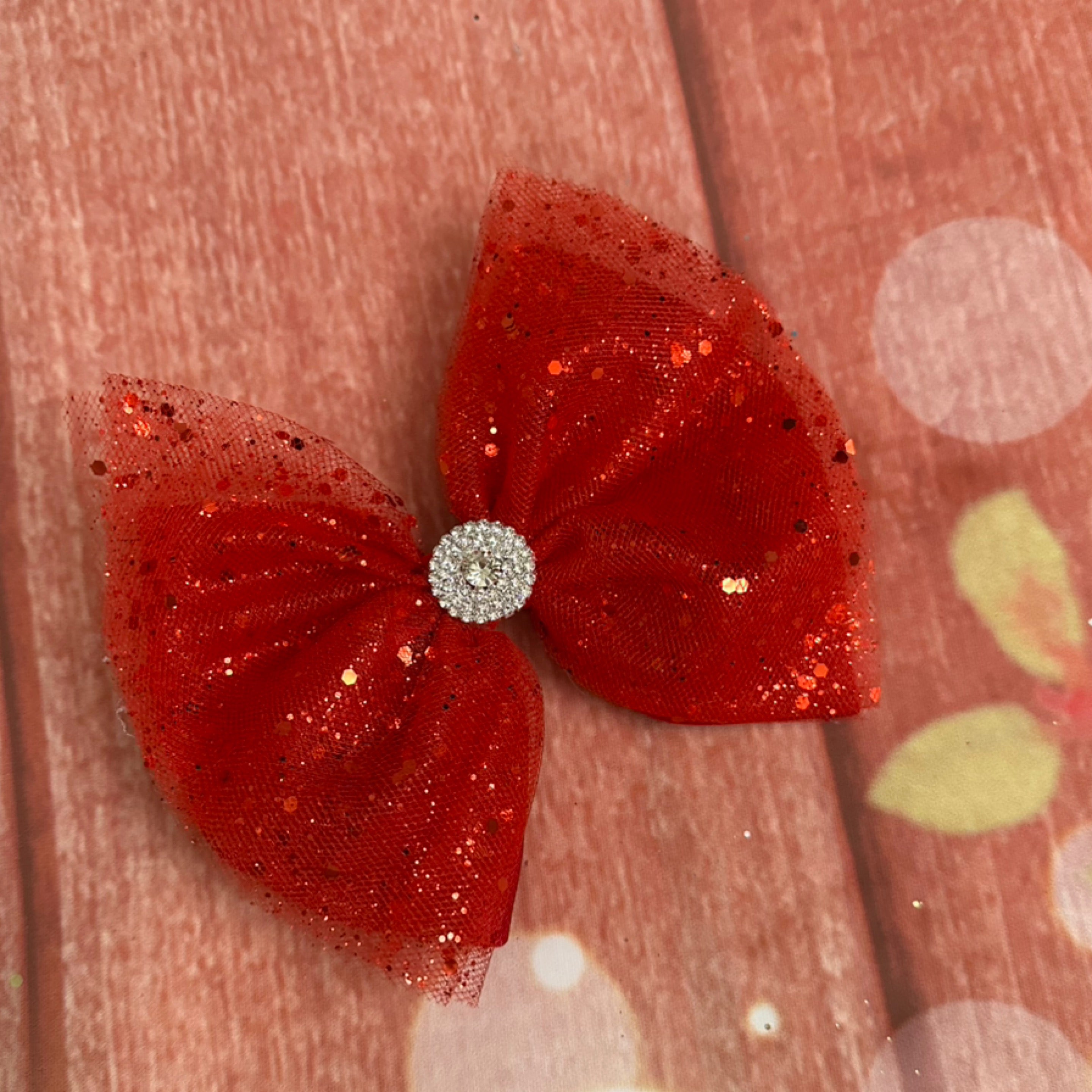 5 inch tulle hair bow