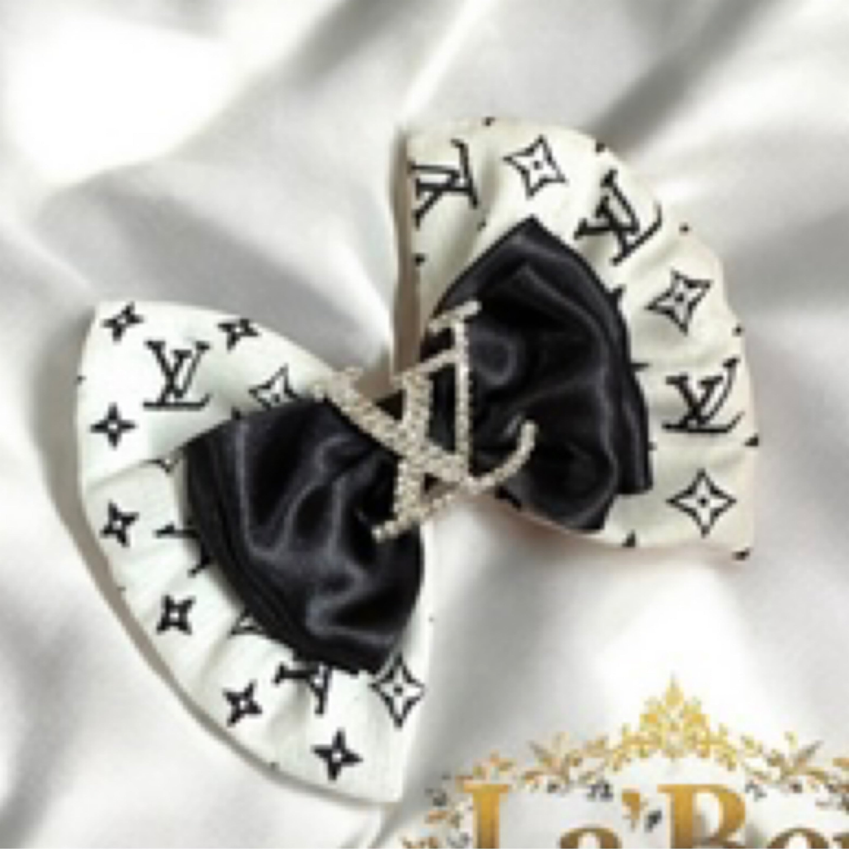 Lv hair bow