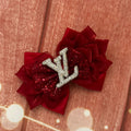 Burgundy LV 6 inch clip