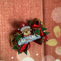 Piggy size Christmas hair Clip
