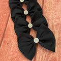 Solid black 6 inch hair clip