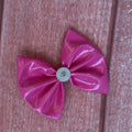 Hot pink patent leather hair Clip 5 inch