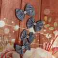 Purple shimmer hair bow