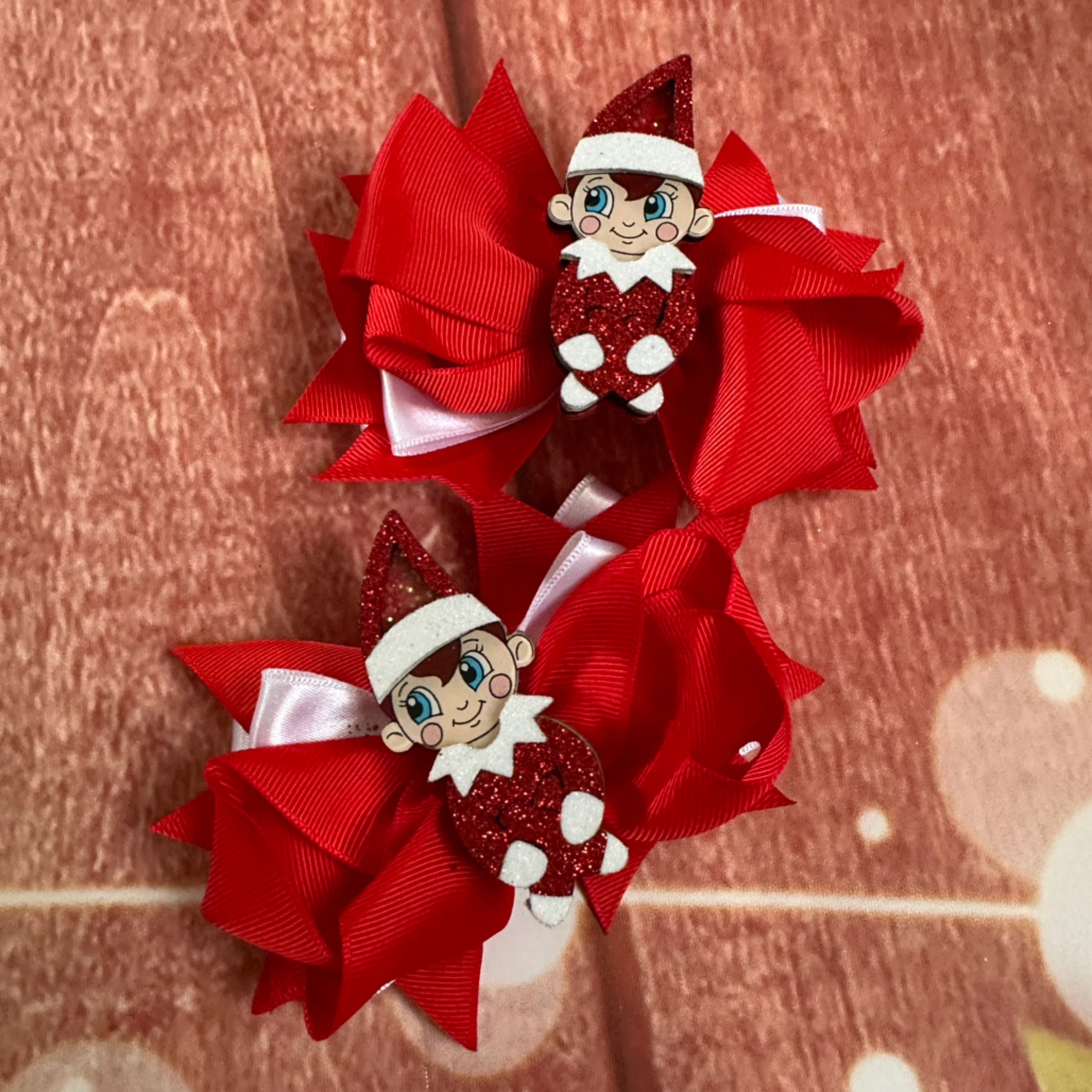 Elf on the shelf hair bow