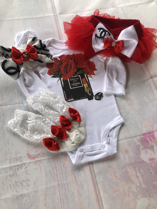 Red rose perfume bottle