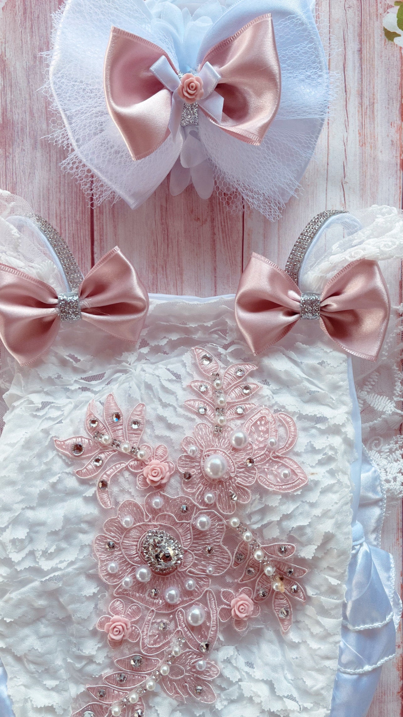Dusty pink romper set