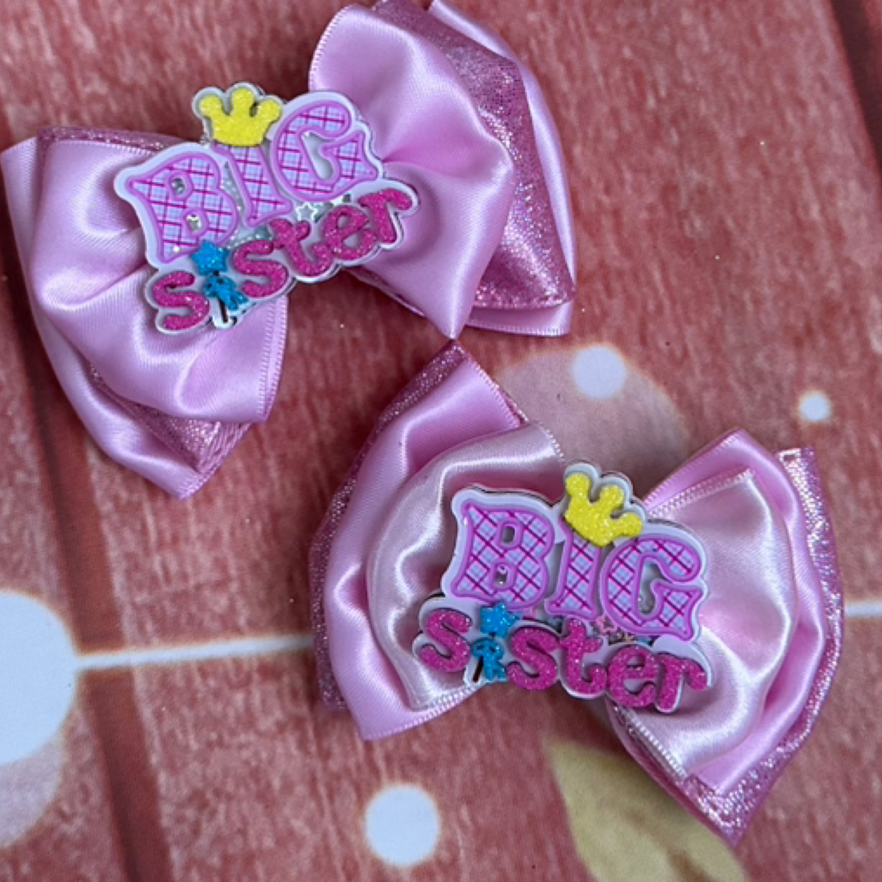 Big sister hair bows
