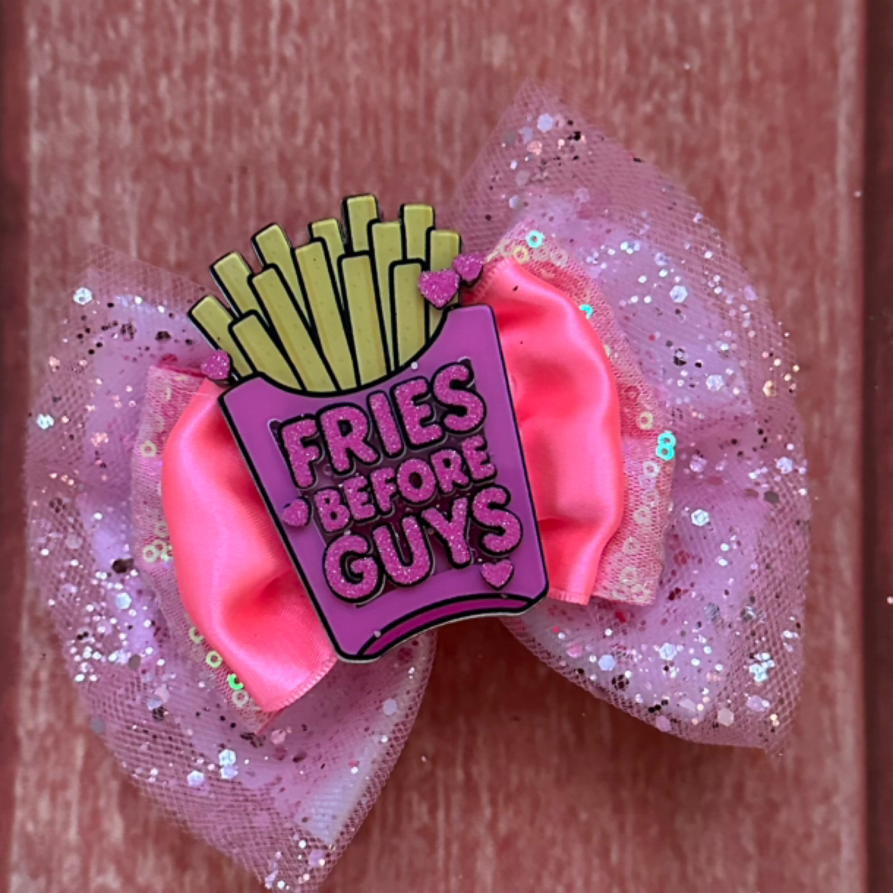 Fries before guys  5 inch hair Clip