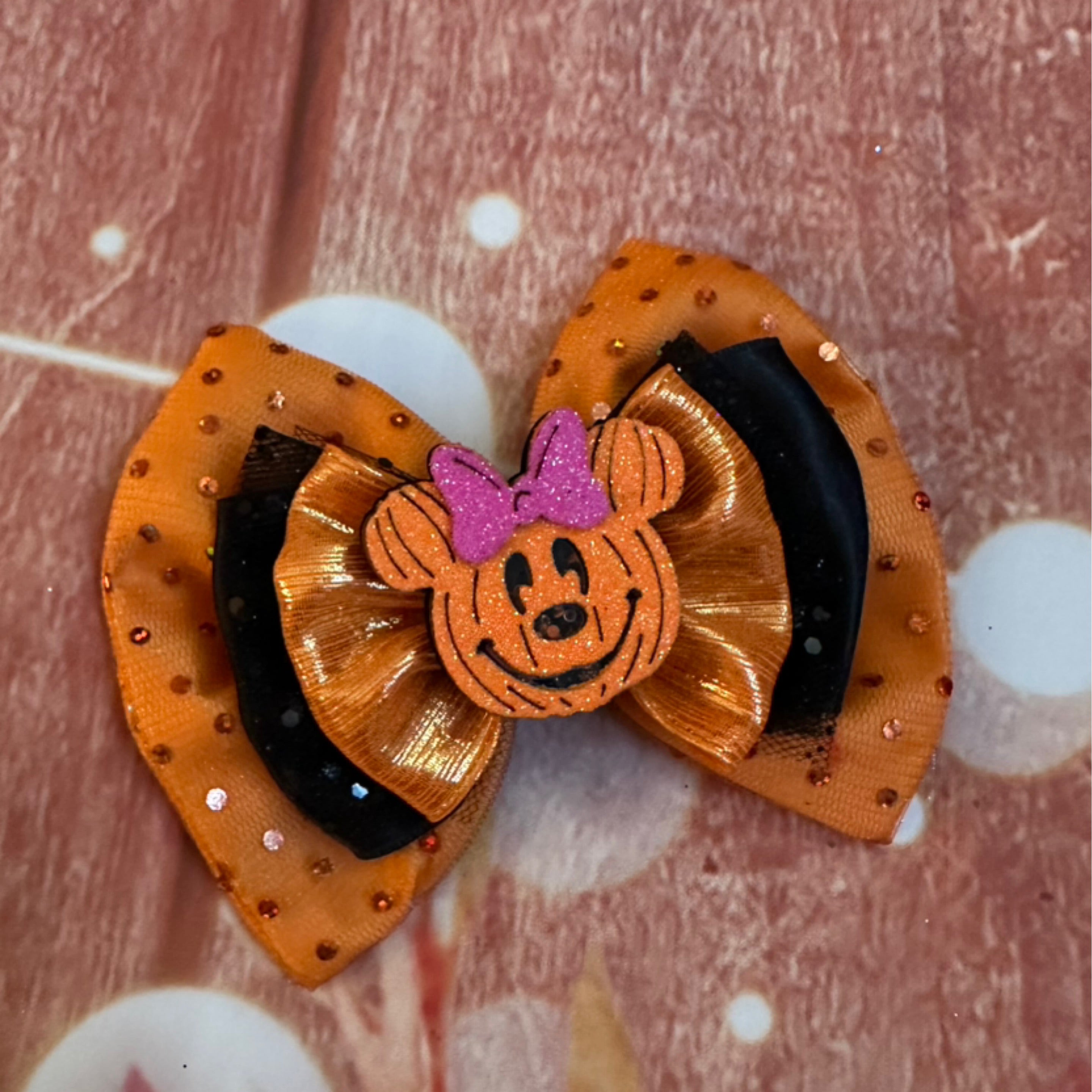 5 inch Halloween hair bow