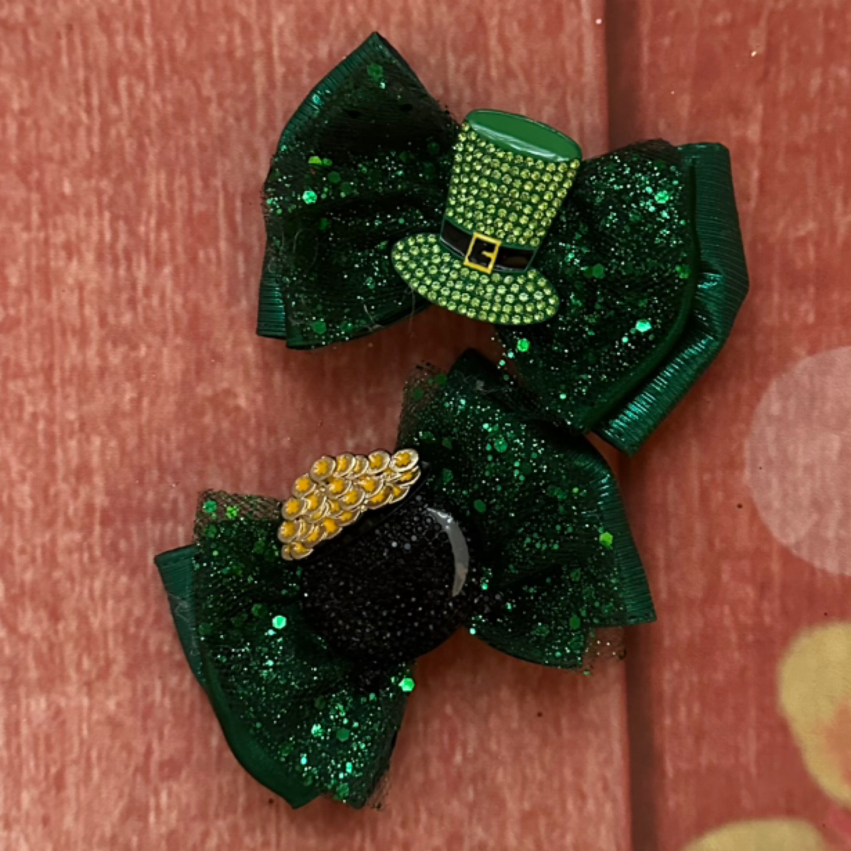 St patrick rhinestone piggy set