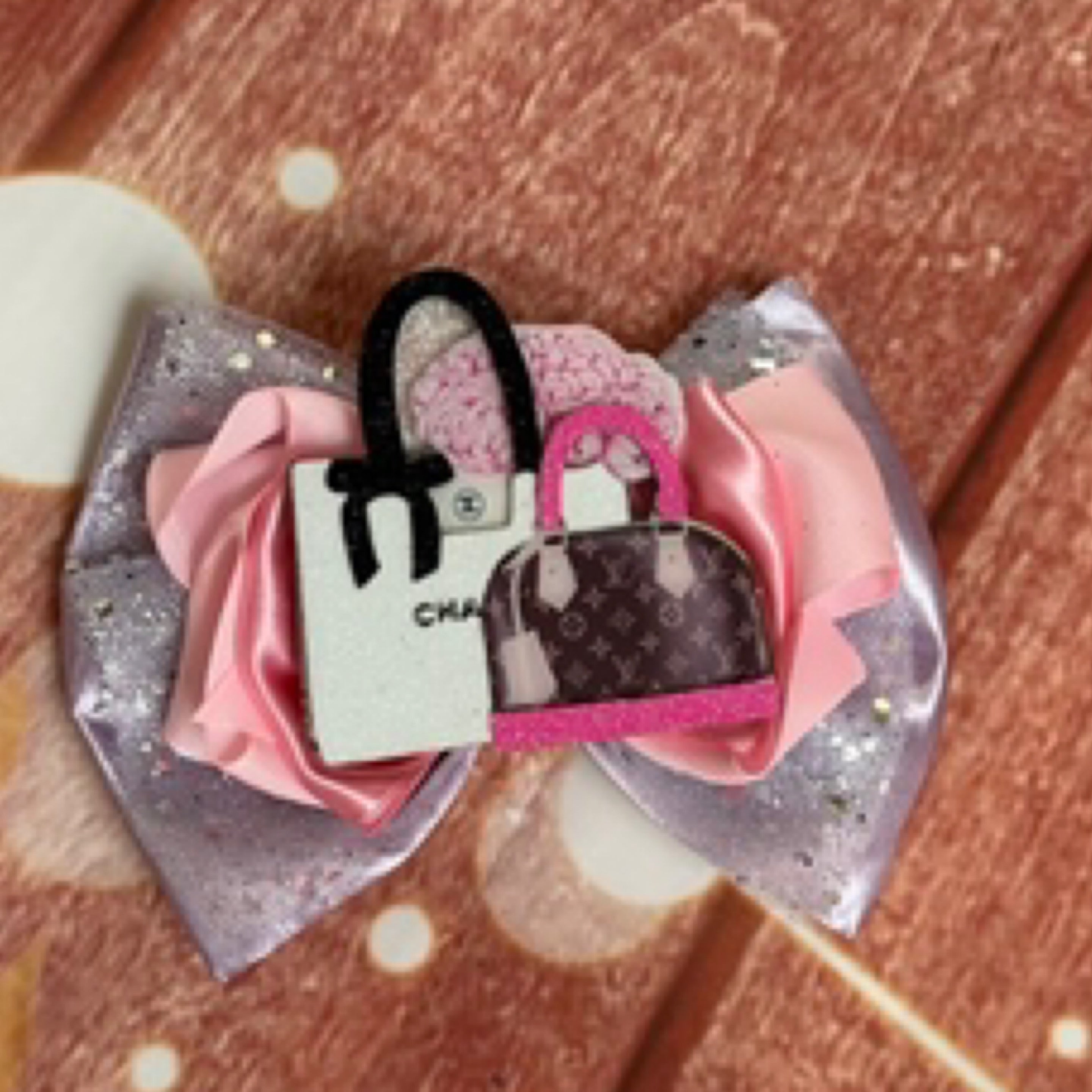 Lavender and pink 5 inch bow