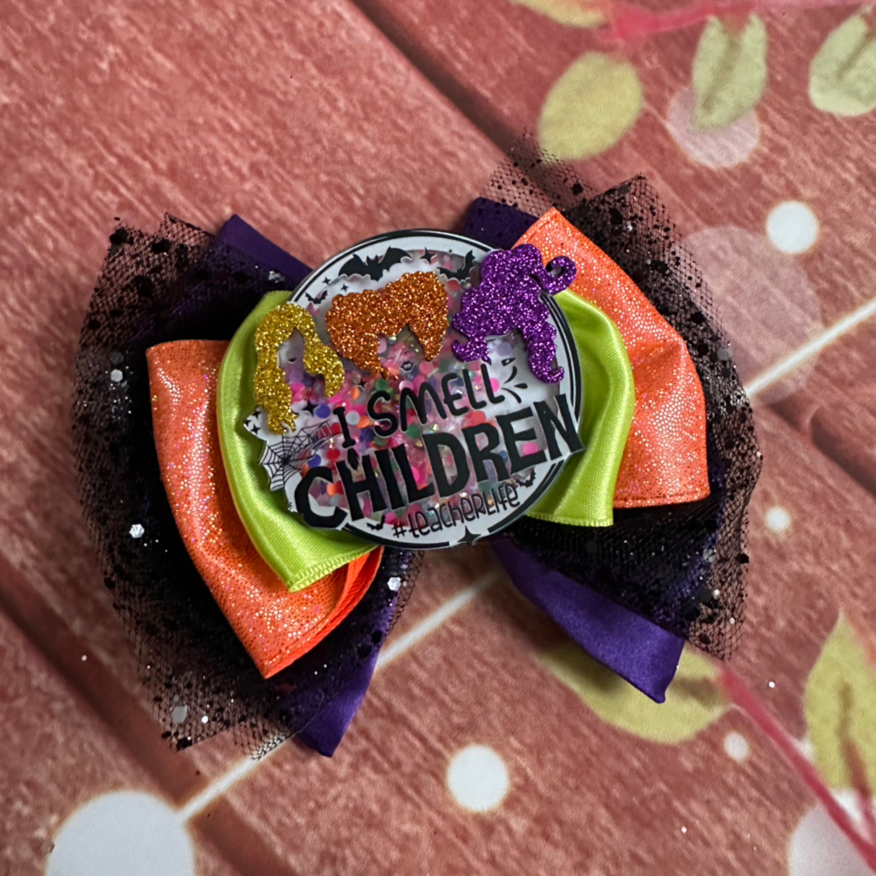 Halloween hocus pocus hair bow