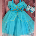 5y princess Cinderella dress and bow