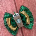 6 inch Starbucks hair bow