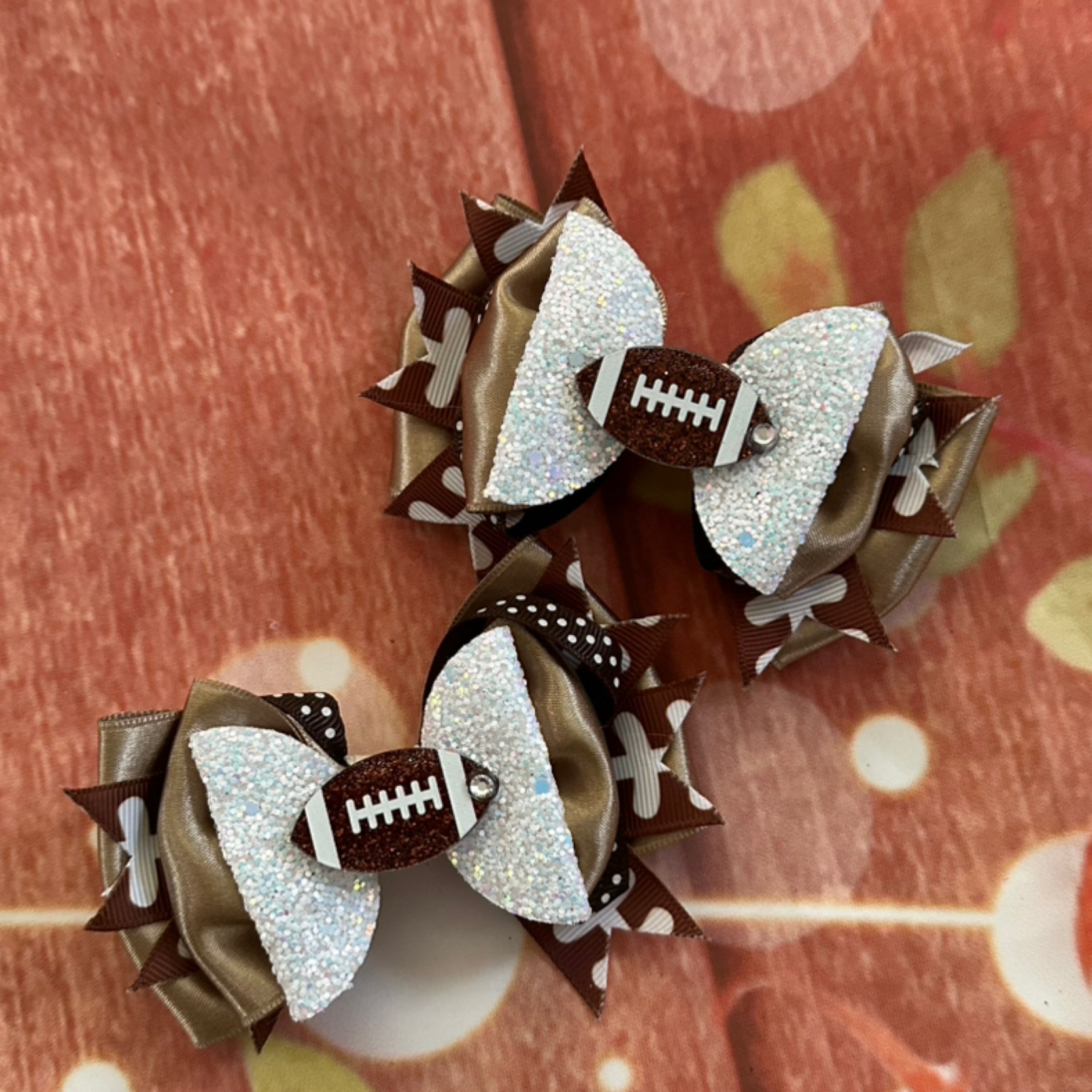 4 inch football piggy set