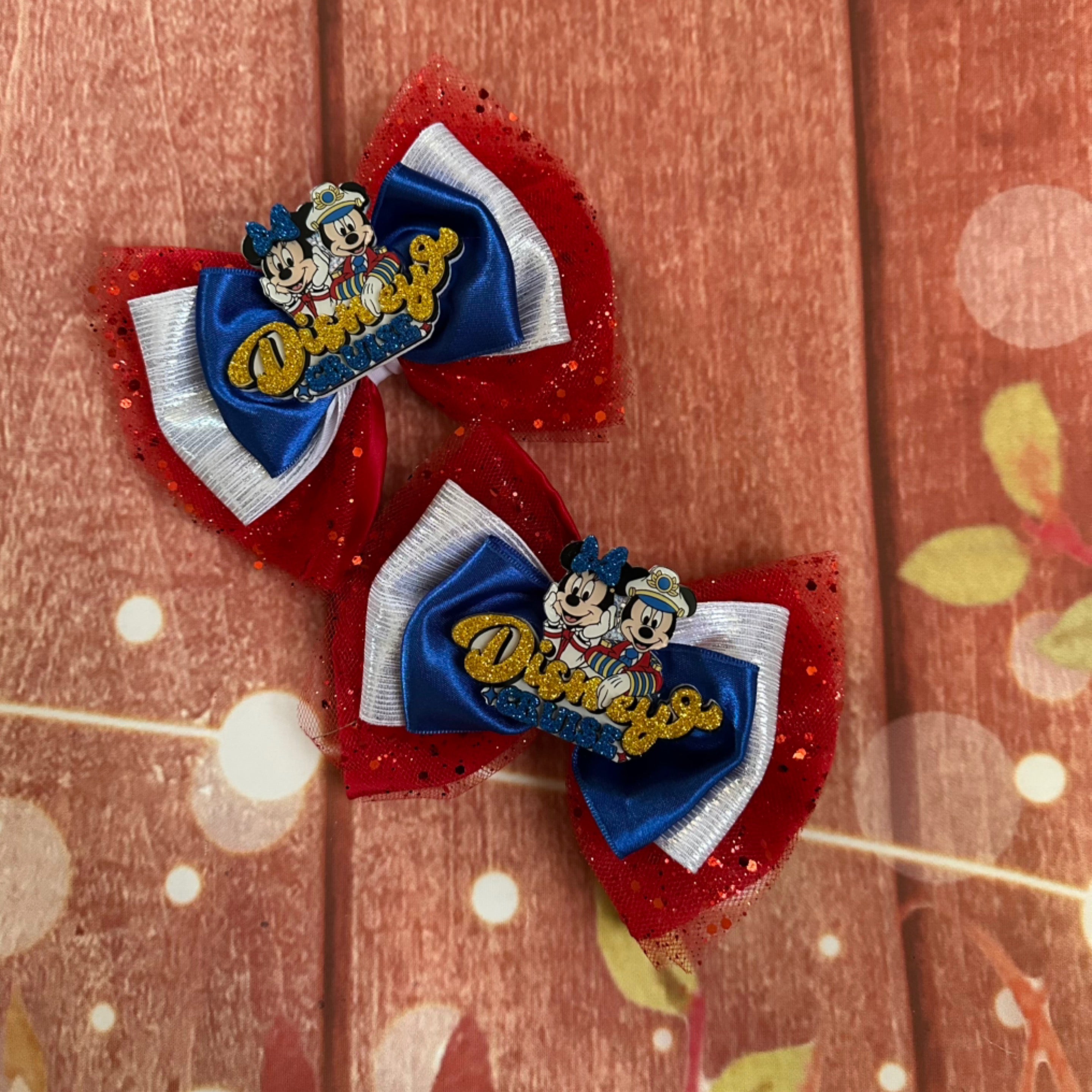 Disney cruise hair bow