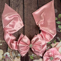 Satin swaddle bow and headband