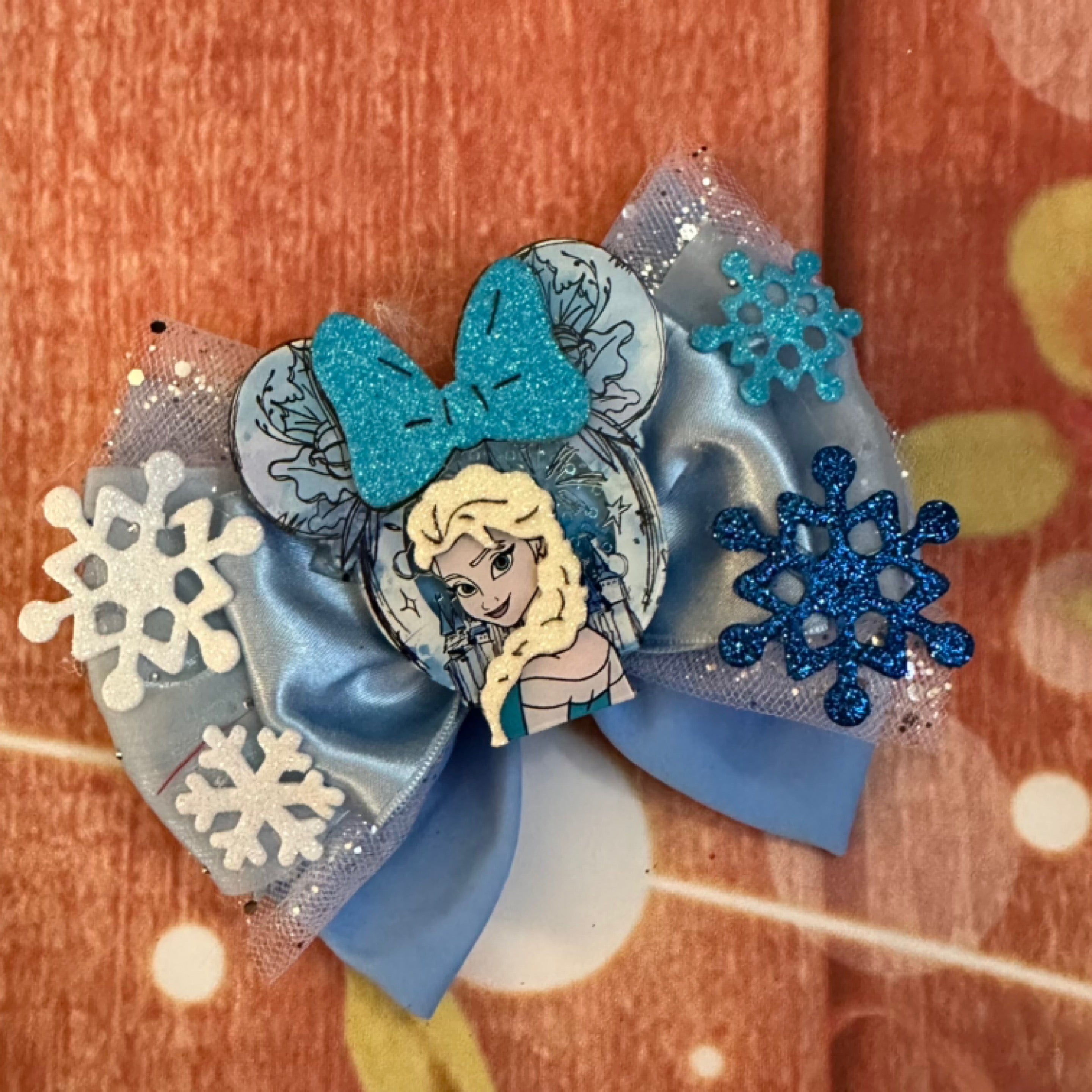 5 inch Elsa hair bow