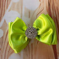 Neon green single pigtail clip