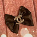 5 inch liquid satin hair bow